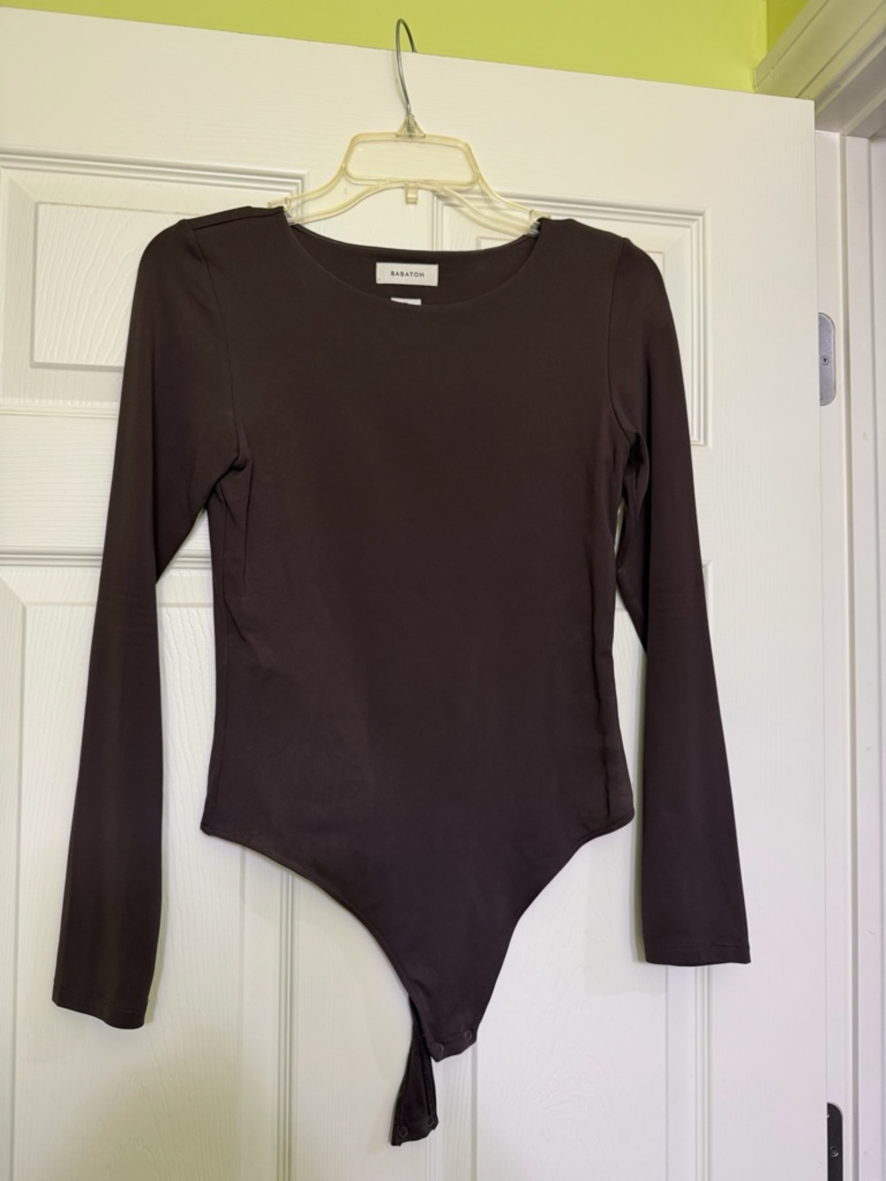 Aritzia Brown Long Sleeve Bodysuit